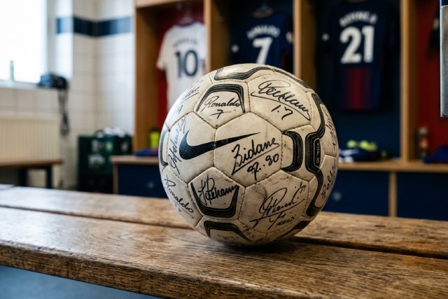 Ballon football signé