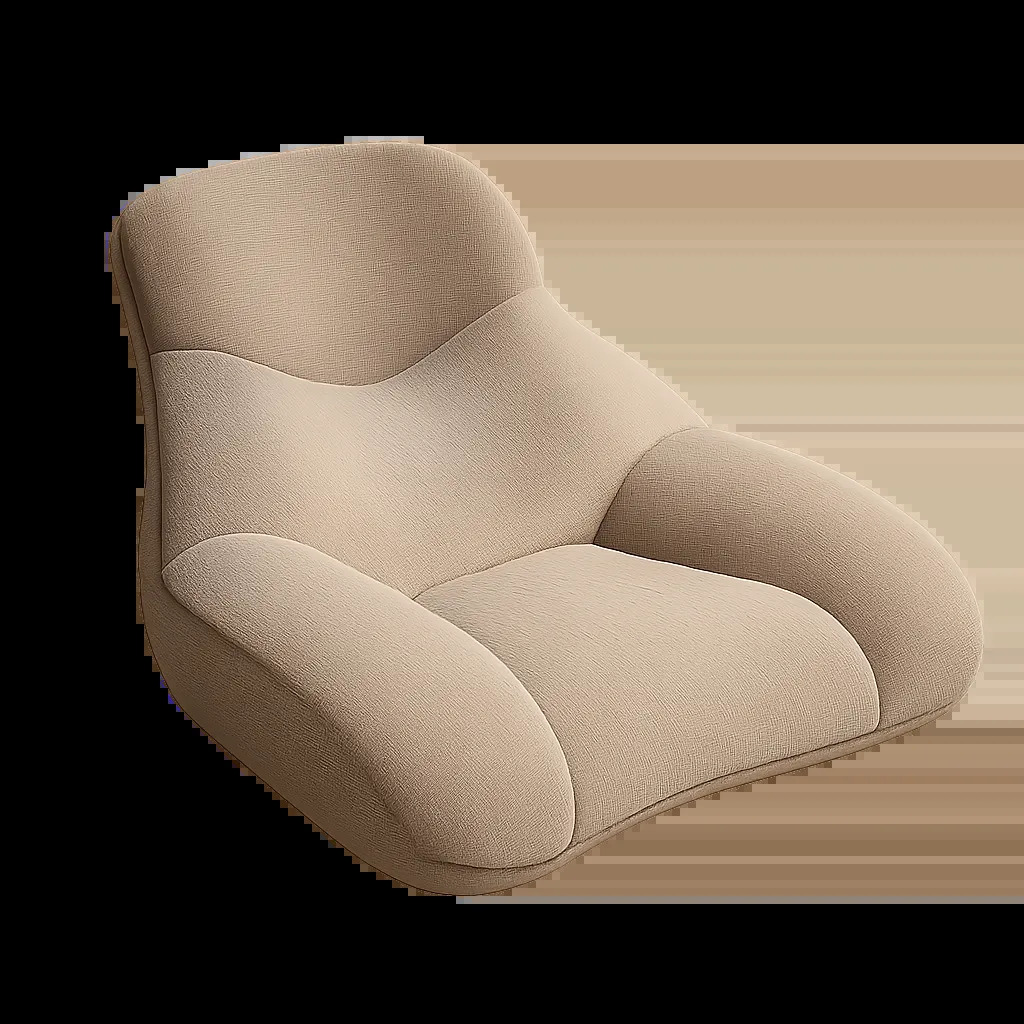 Une illustration premium mettant en valeur la forme ciblée d’un coussin ergonomique pour la nuque, les lombaires ou les épaules. L’image évoque confort, précision d’usage et qualité des matières.